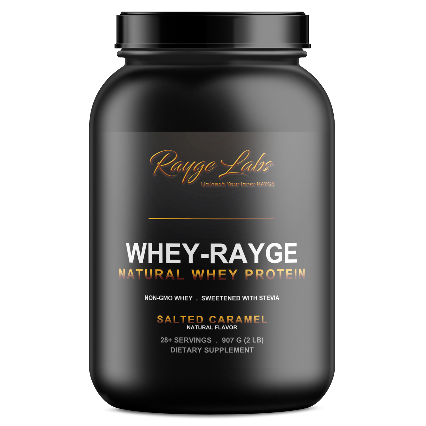 WHEY-RAYGE Salted Caramel natural whey protein