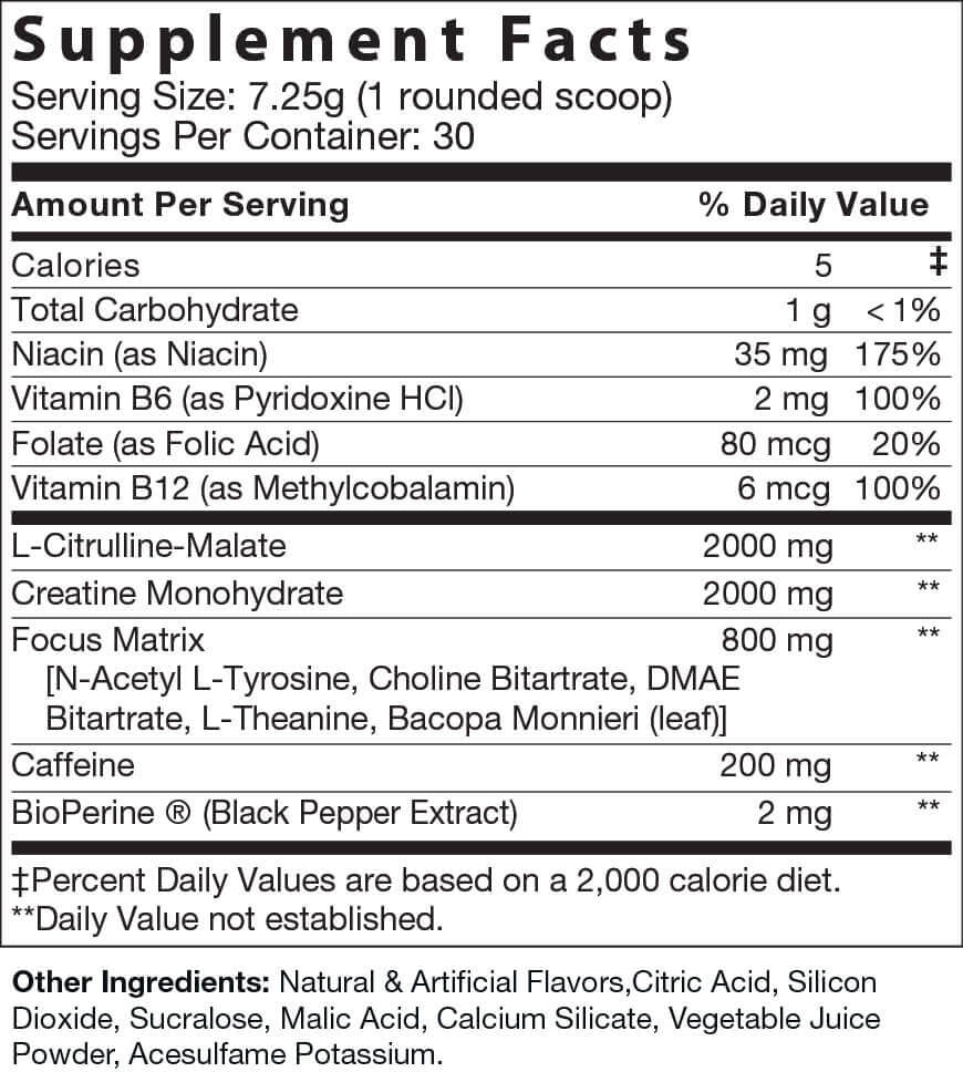 PRE-RAYGE pre-workout powder