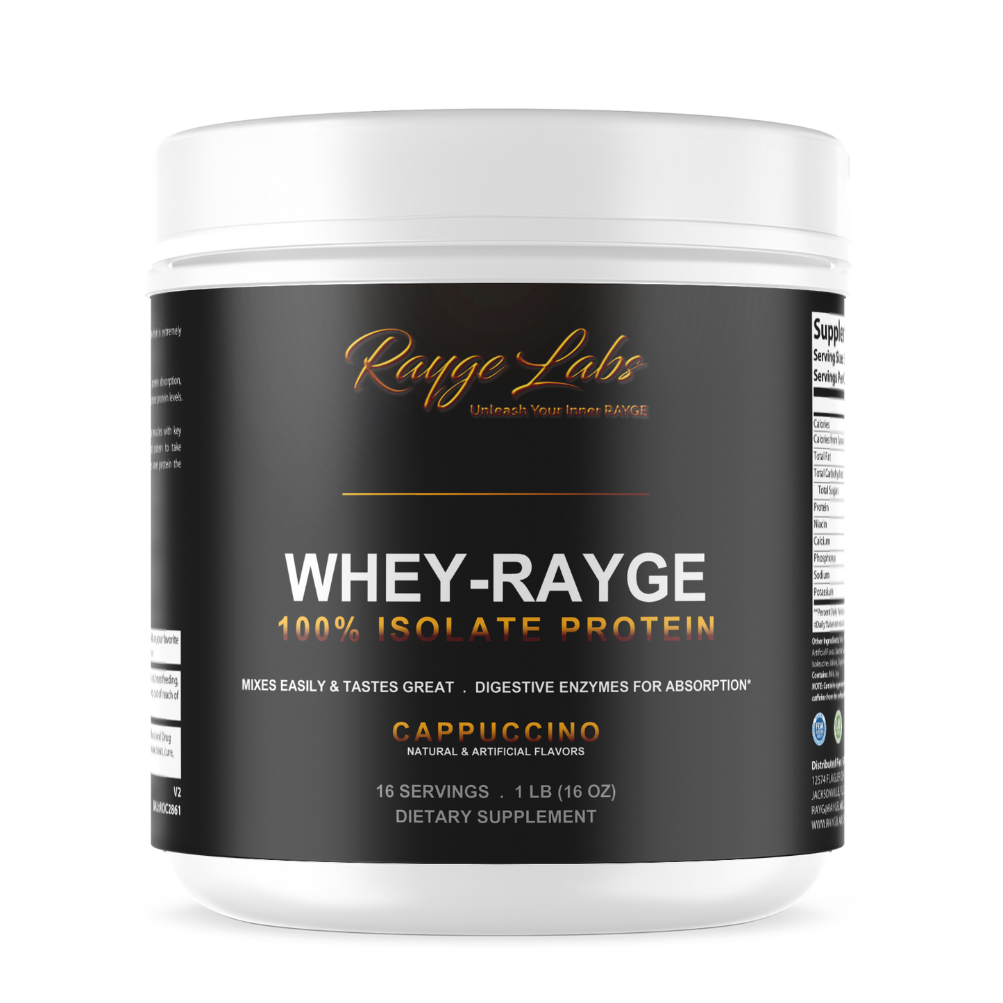ISO-RAYGE Cappuccino whey protein isolate