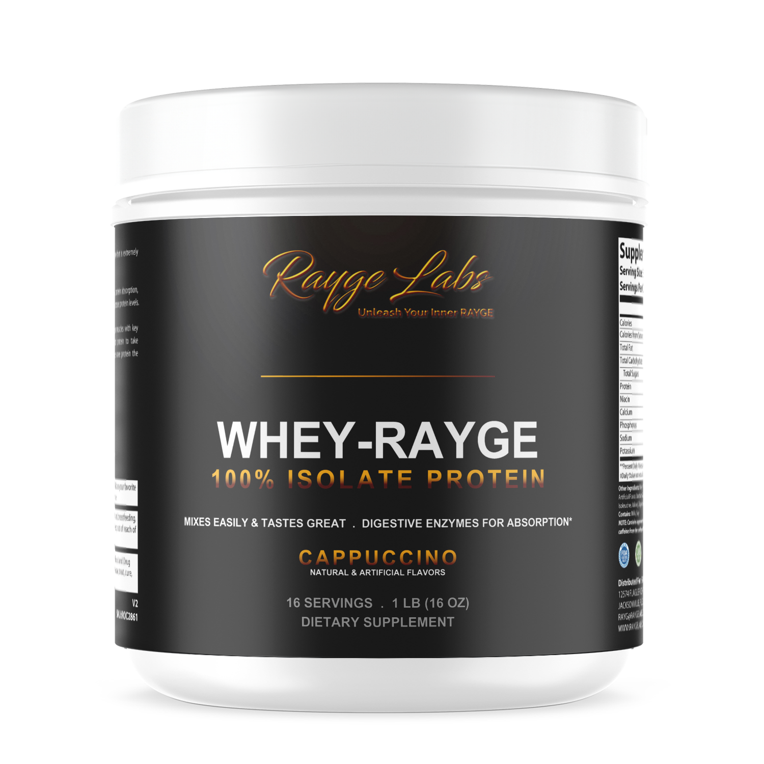 ISO-RAYGE Cappuccino whey protein isolate