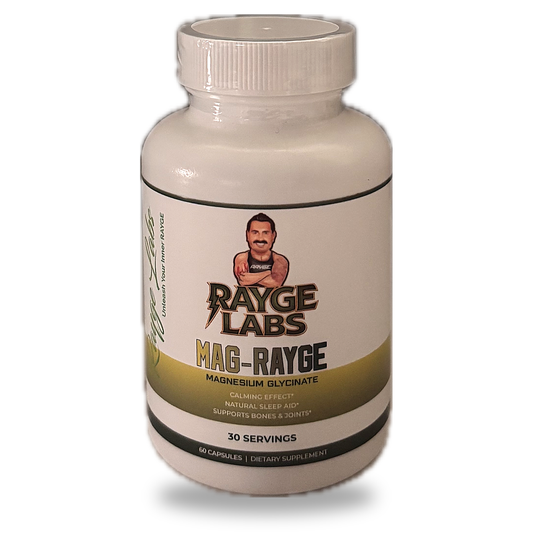 MAG-RAYGE Magnesium Glycinate bottle
