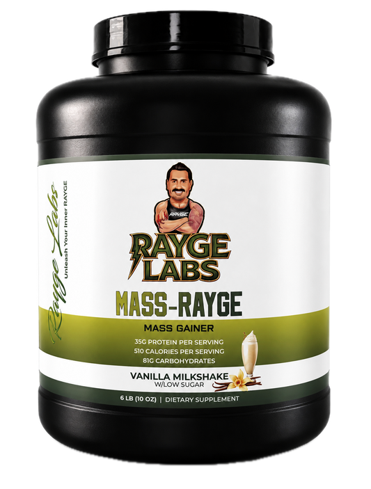 MASS-RAYGE vanilla mass gainer tub