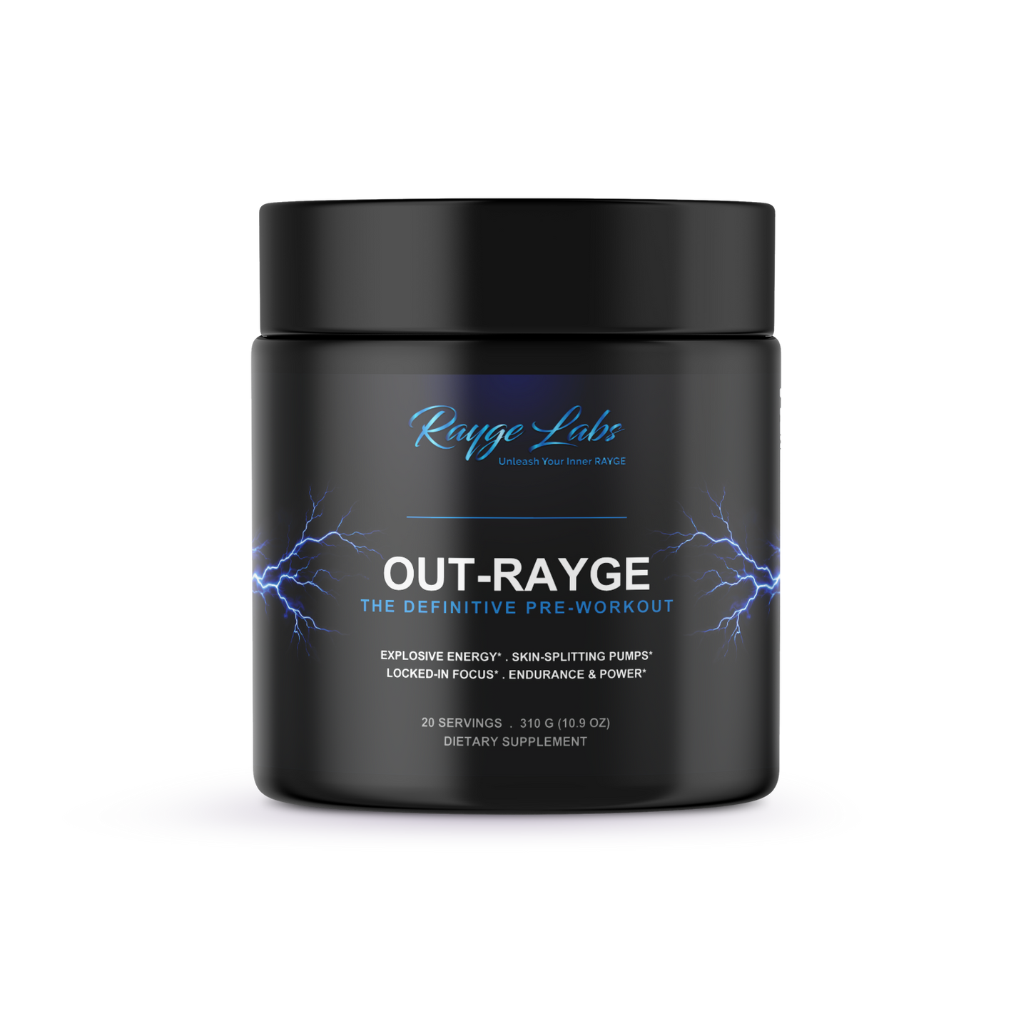 OUT-RAYGE the definitive pre-workout tub