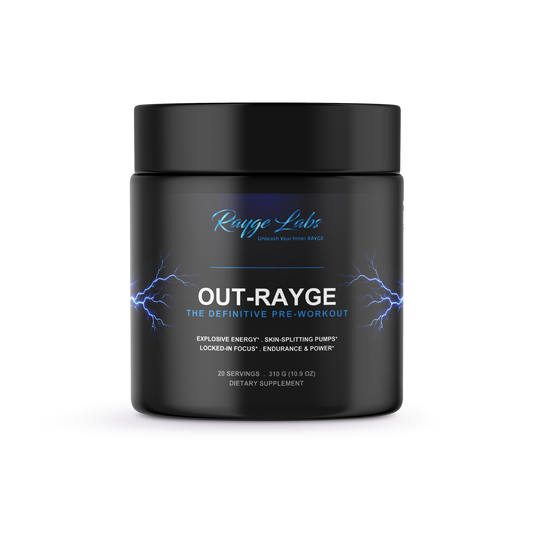 OUT-RAYGE the definitive pre-workout tub