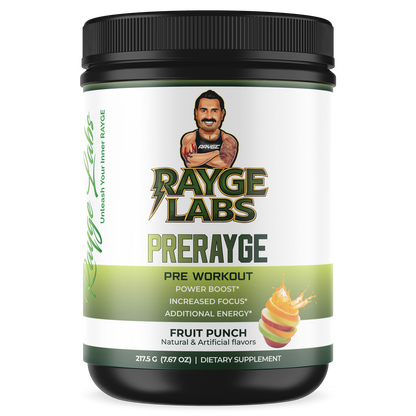 PRE-RAYGE pre-workout powder