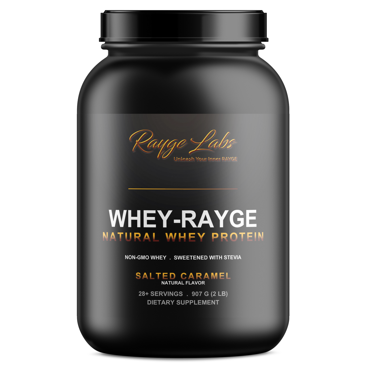 WHEY-RAYGE Salted Caramel natural whey protein